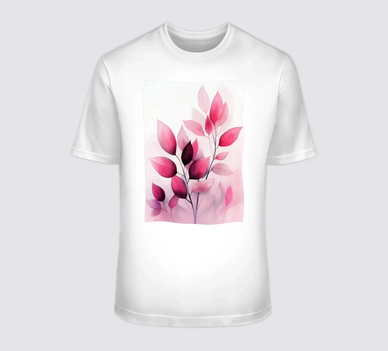 Foglie rosse t-shirt da Justyna Jaszke JBJart
