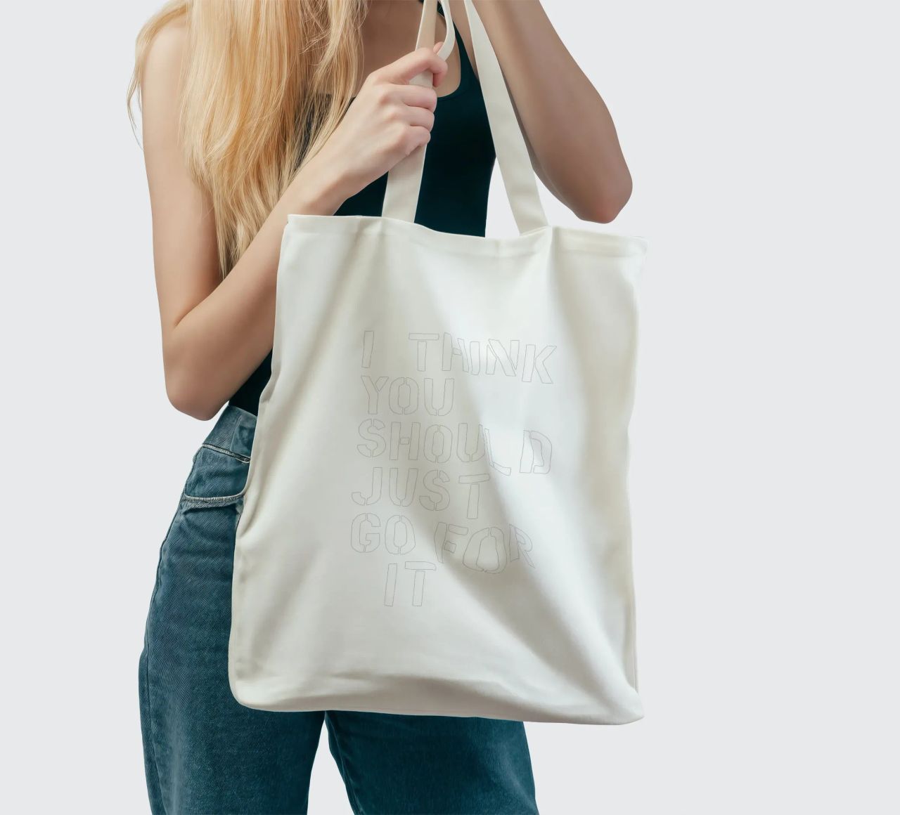Penso che dovreste semplicemente fare questo incoraggiando e dando potere borsa in juta da THE MOTIVATED TYPE