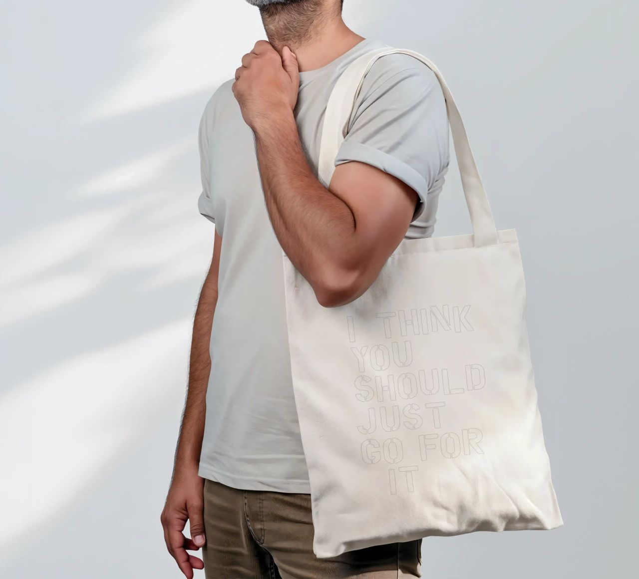 Penso che dovreste semplicemente fare questo incoraggiando e dando potere borsa in juta da THE MOTIVATED TYPE