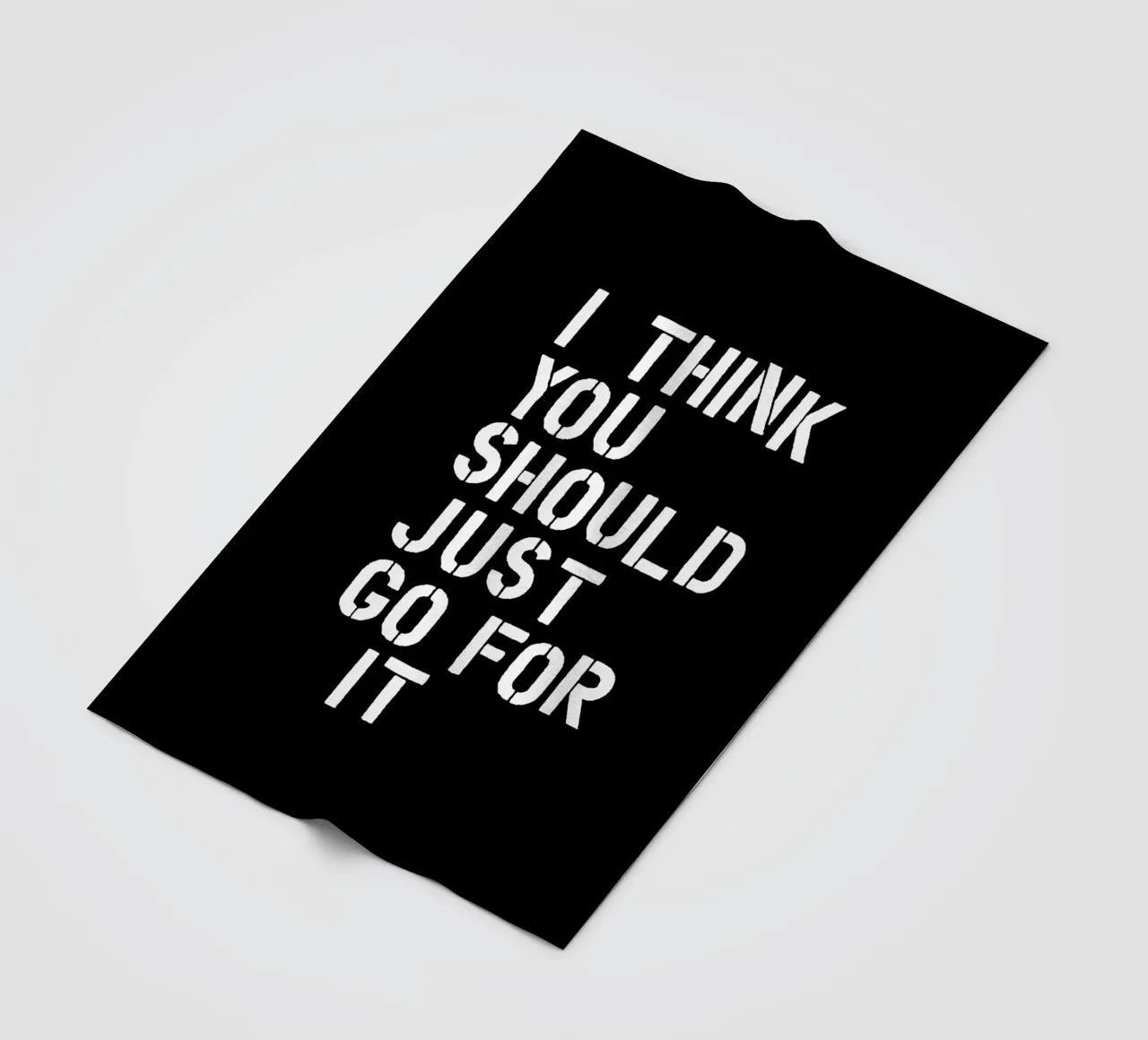 I Think You Should Just Go For It Encouraging Empowering fleece blanket by THE MOTIVATED TYPE