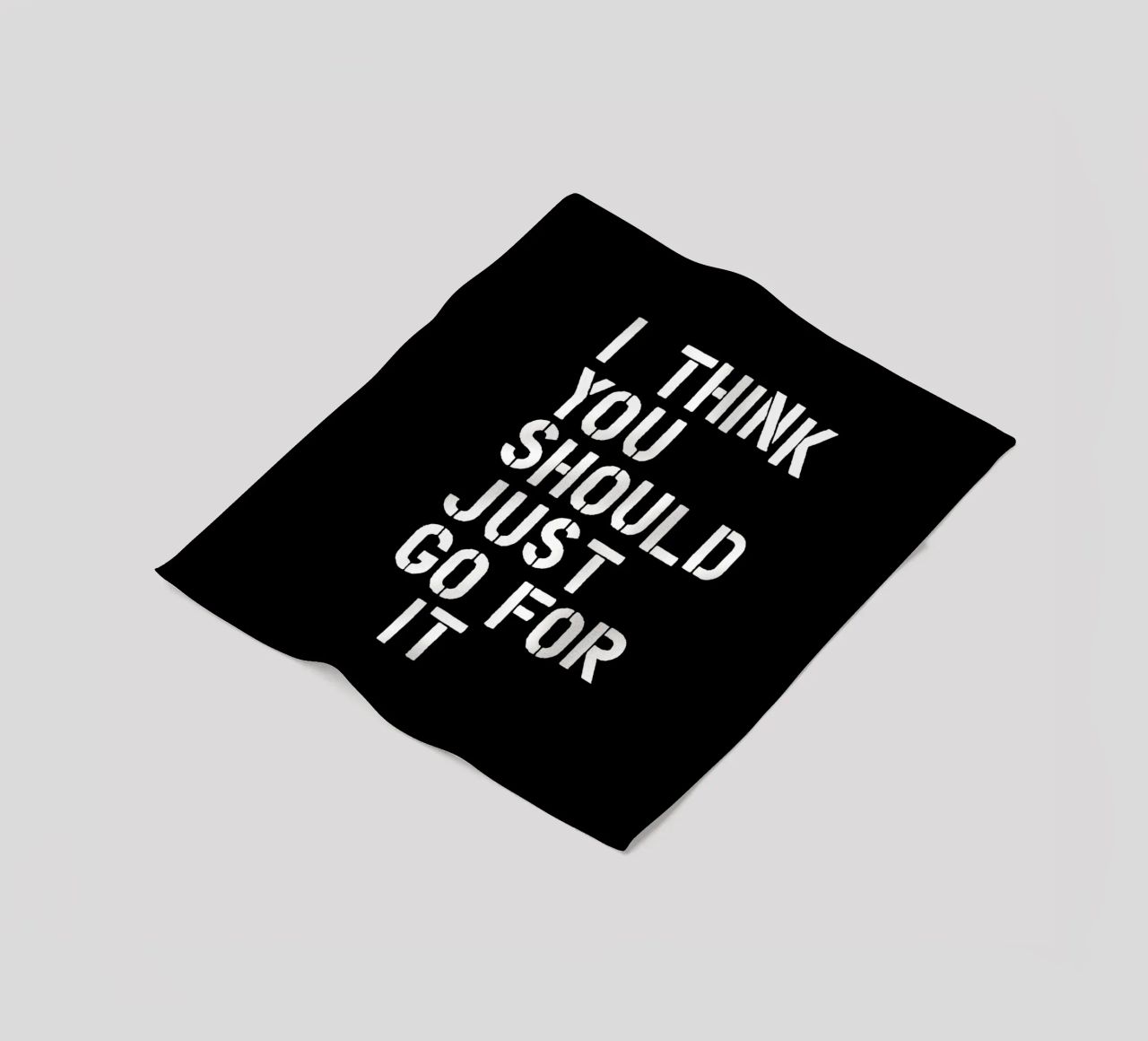 Penso che dovreste semplicemente fare questo incoraggiando e dando potere coperta in pile da THE MOTIVATED TYPE