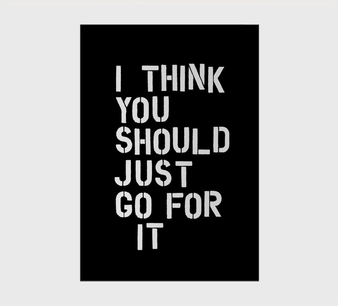 I Think You Should Just Go For It Encouraging Empowering notebook by THE MOTIVATED TYPE