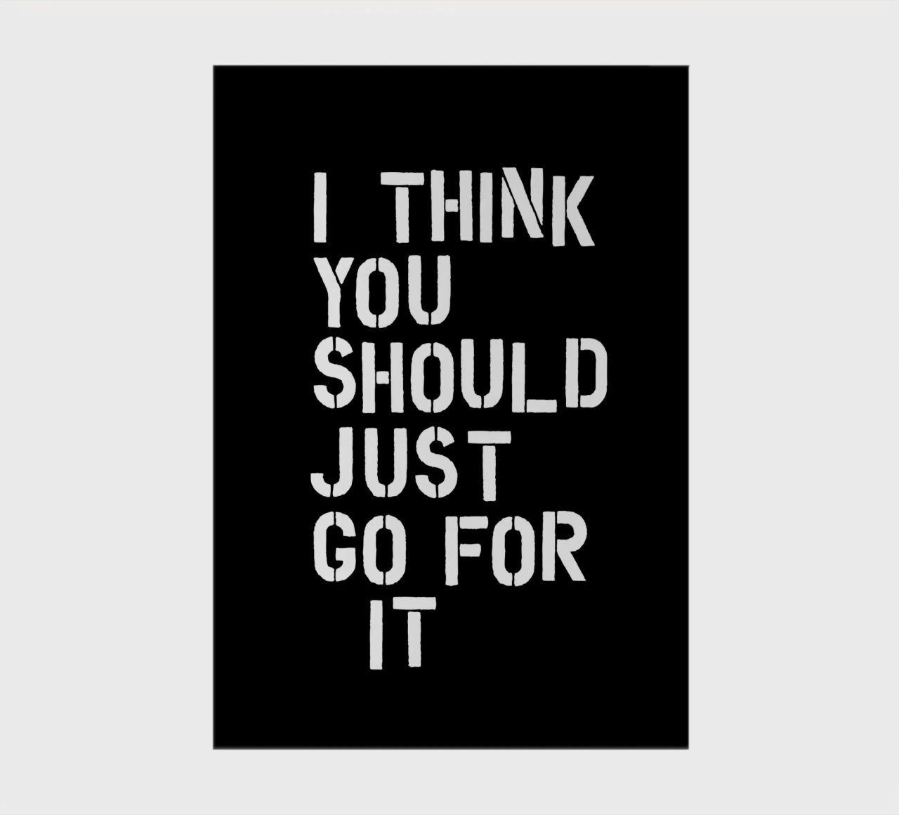 I Think You Should Just Go For It Encouraging Empowering notebook by THE MOTIVATED TYPE