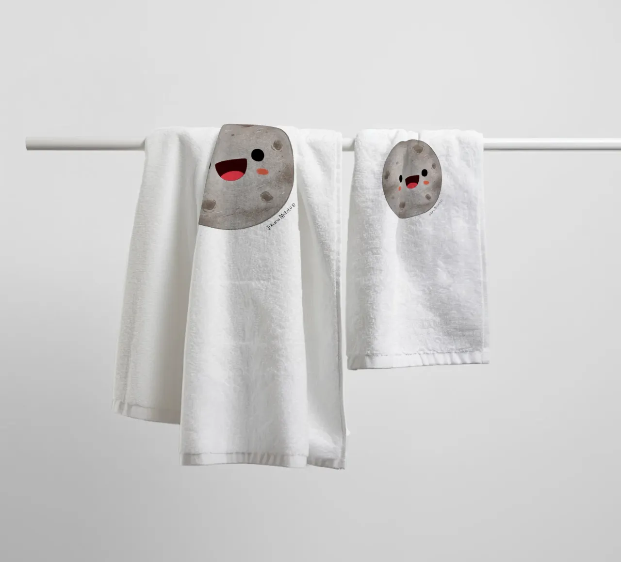 Cute Mercury Planet towel by julianamotzko
