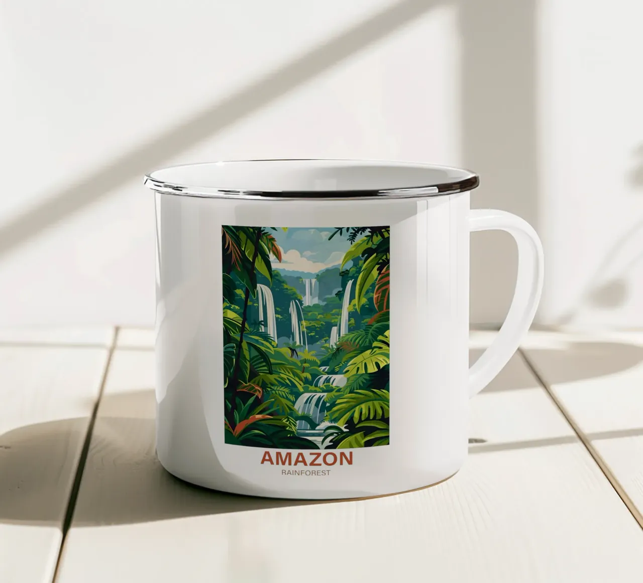 Foresta amazzonica tazza in smalto da Wanderlust Vibes