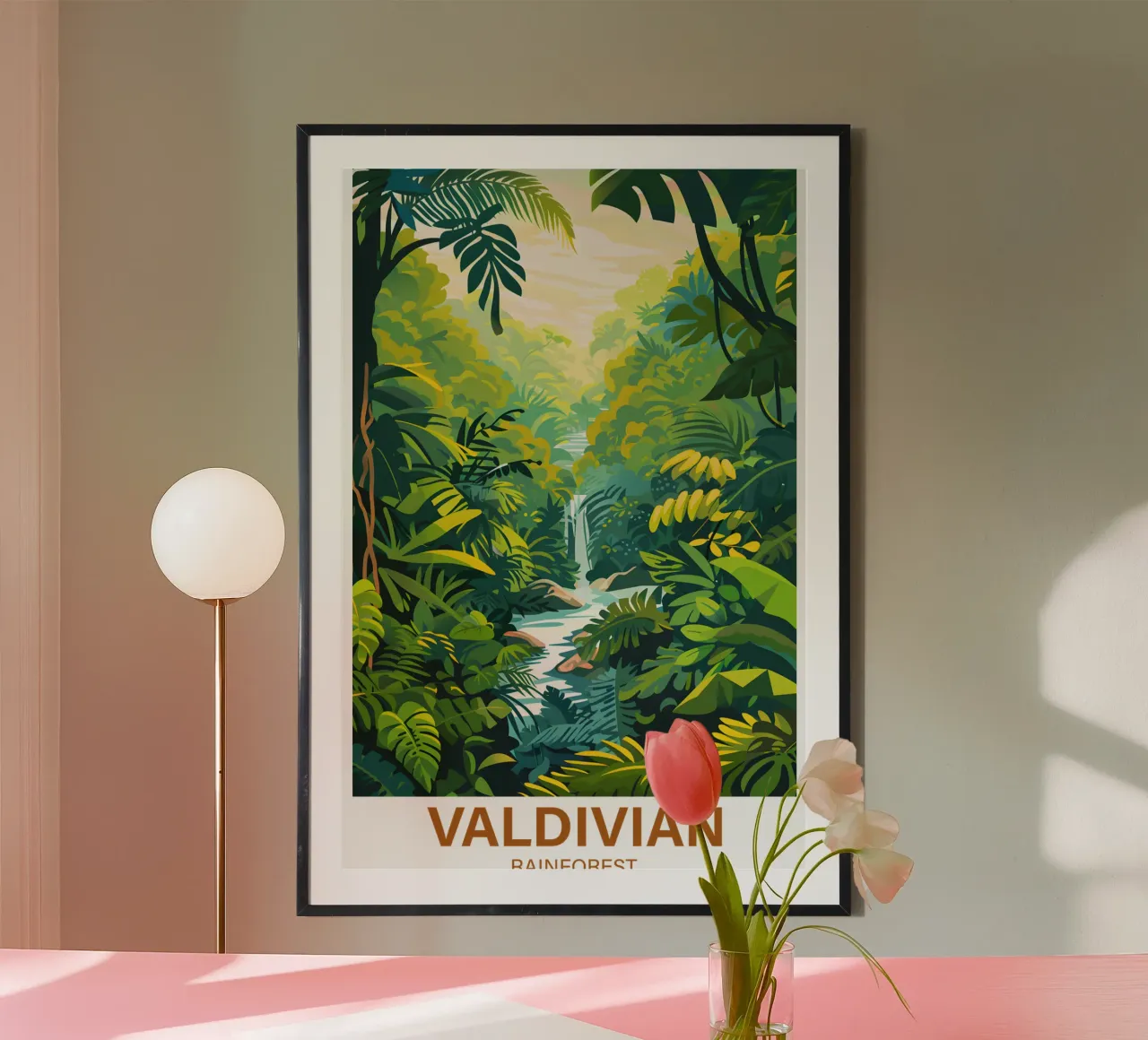 Valdivianischer Regenwald Poster von Wanderlust Vibes
