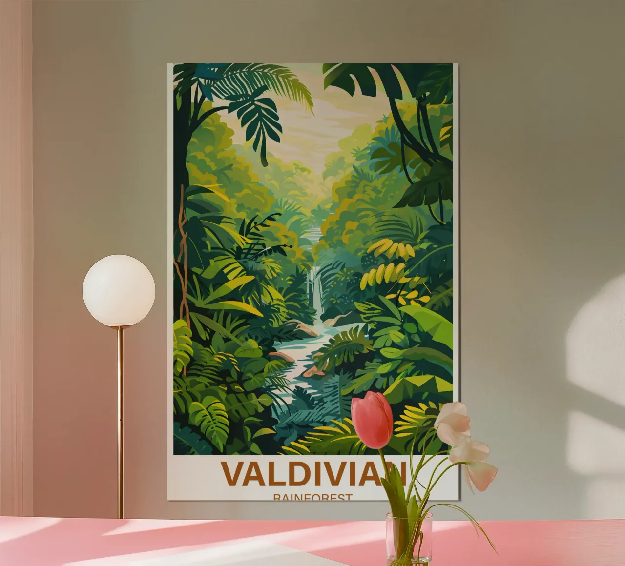 Valdivianischer Regenwald Poster von Wanderlust Vibes