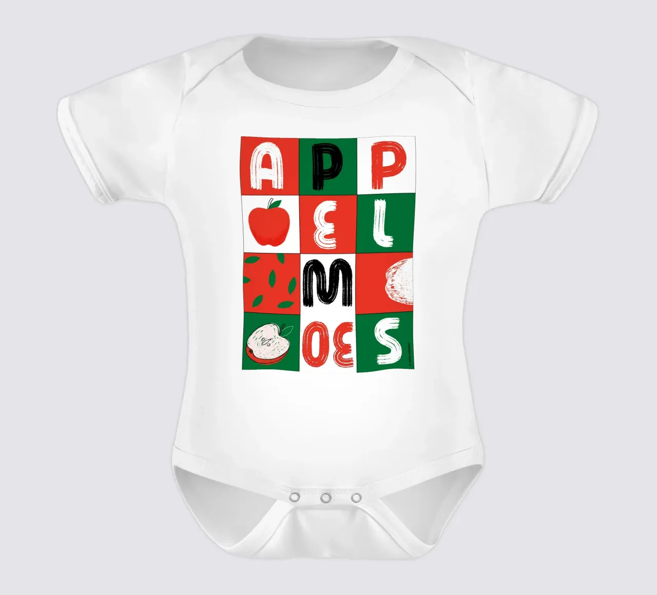 Appelmoes body neonato maniche corte da LauraKerschot