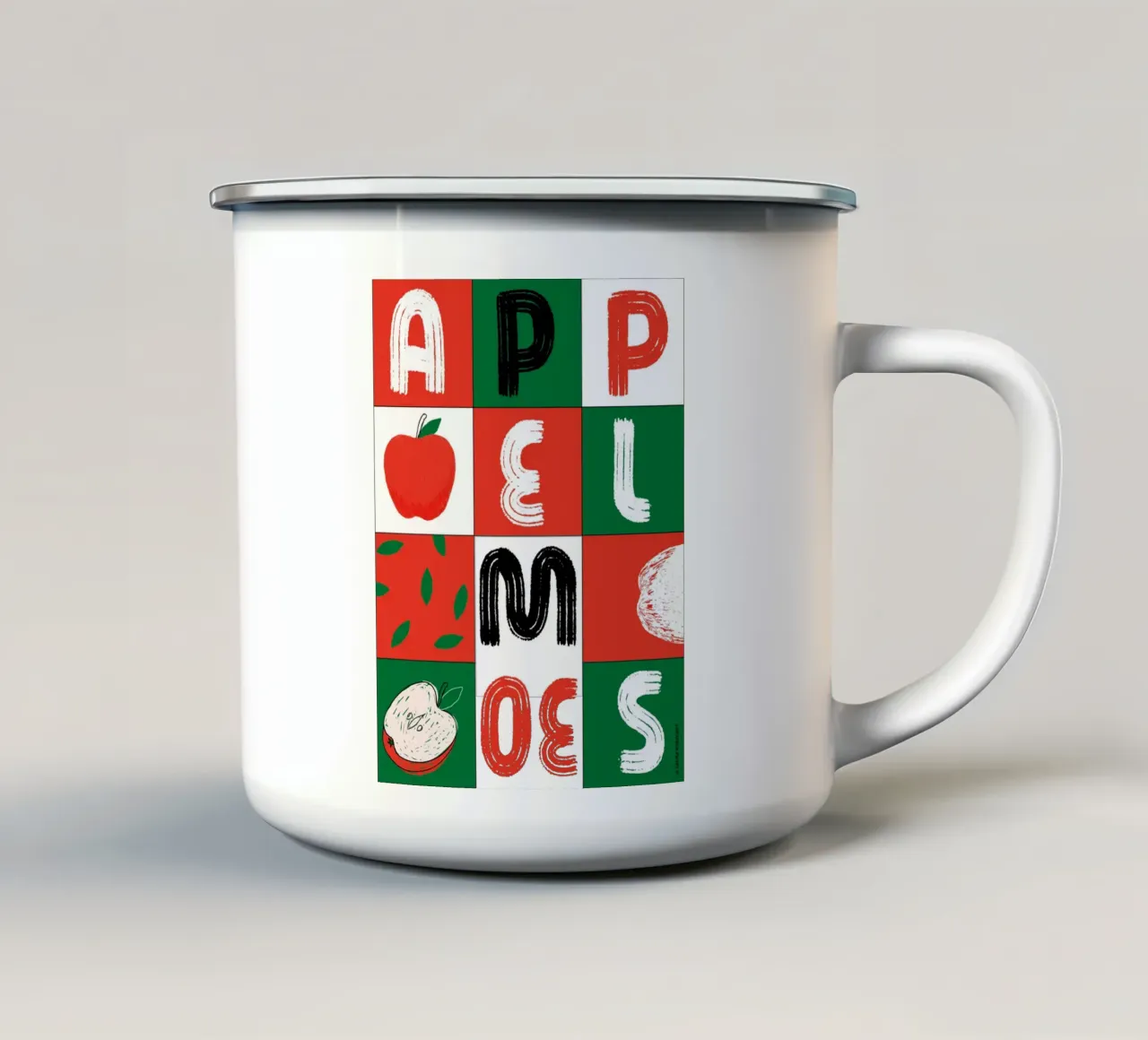 Appelmoes tazza in smalto da LauraKerschot
