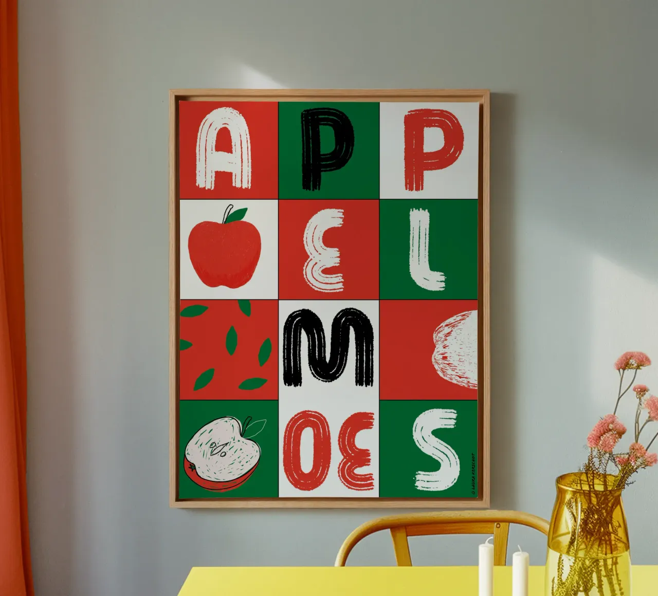 Appelmoes tela con Cornice a cassetta da LauraKerschot