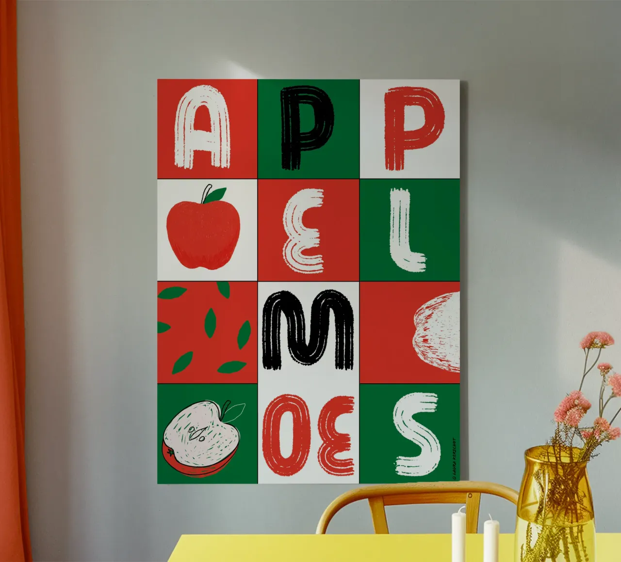 Appelmoes tela con Cornice a cassetta da LauraKerschot