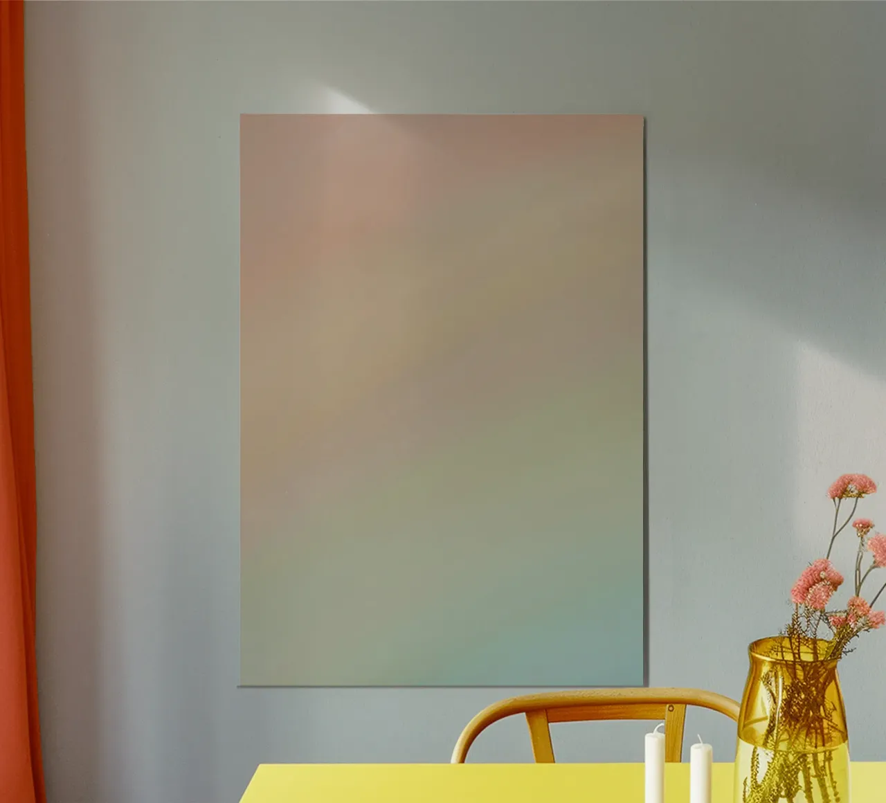 Transcendental purple poster with aluminum frame by offimola