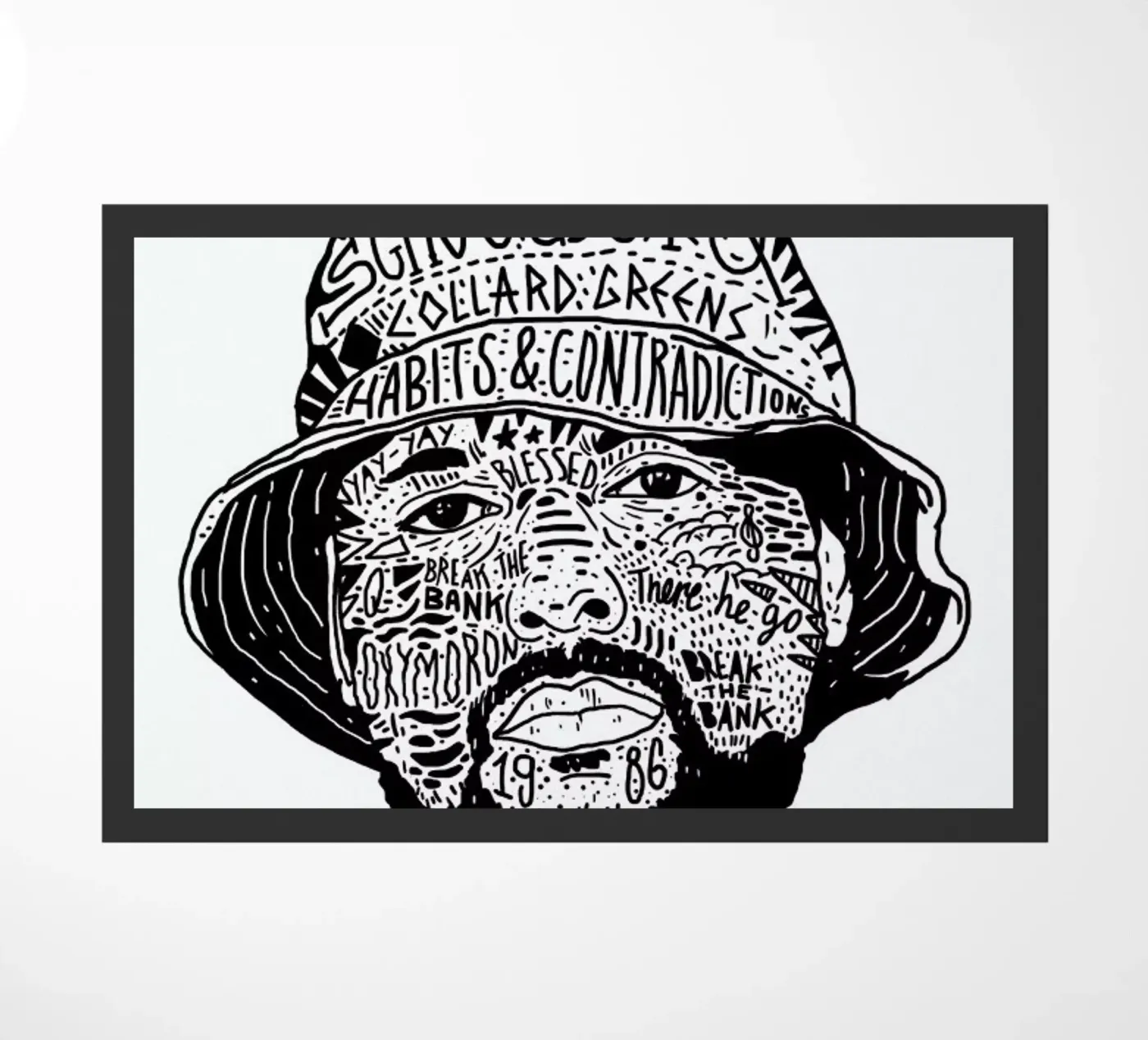 School Boy Fußmatte von Nick Cocozza