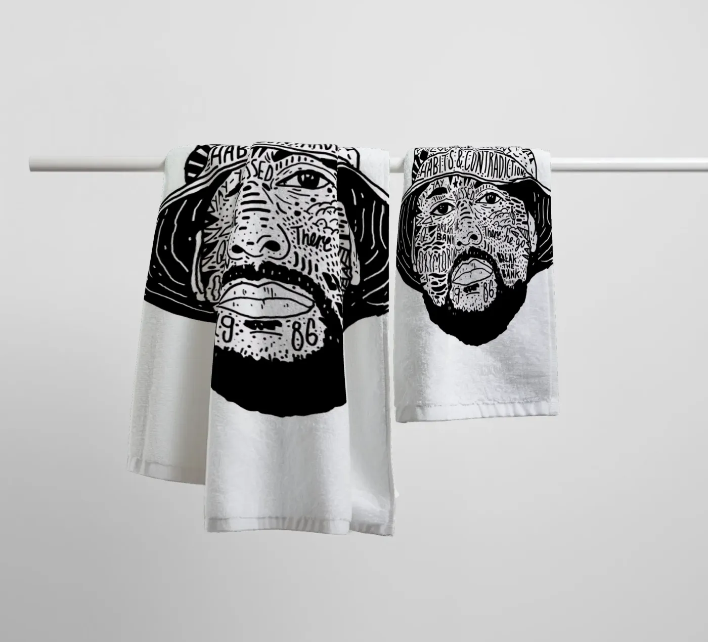 School Boy towel by Nick Cocozza