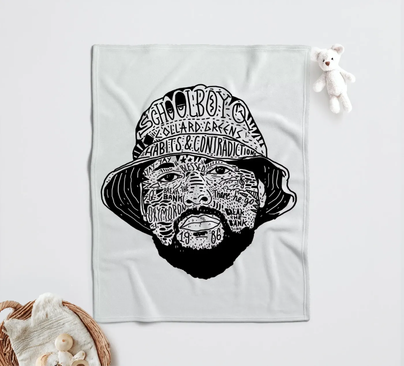 School Boy fleecedeken van Nick Cocozza