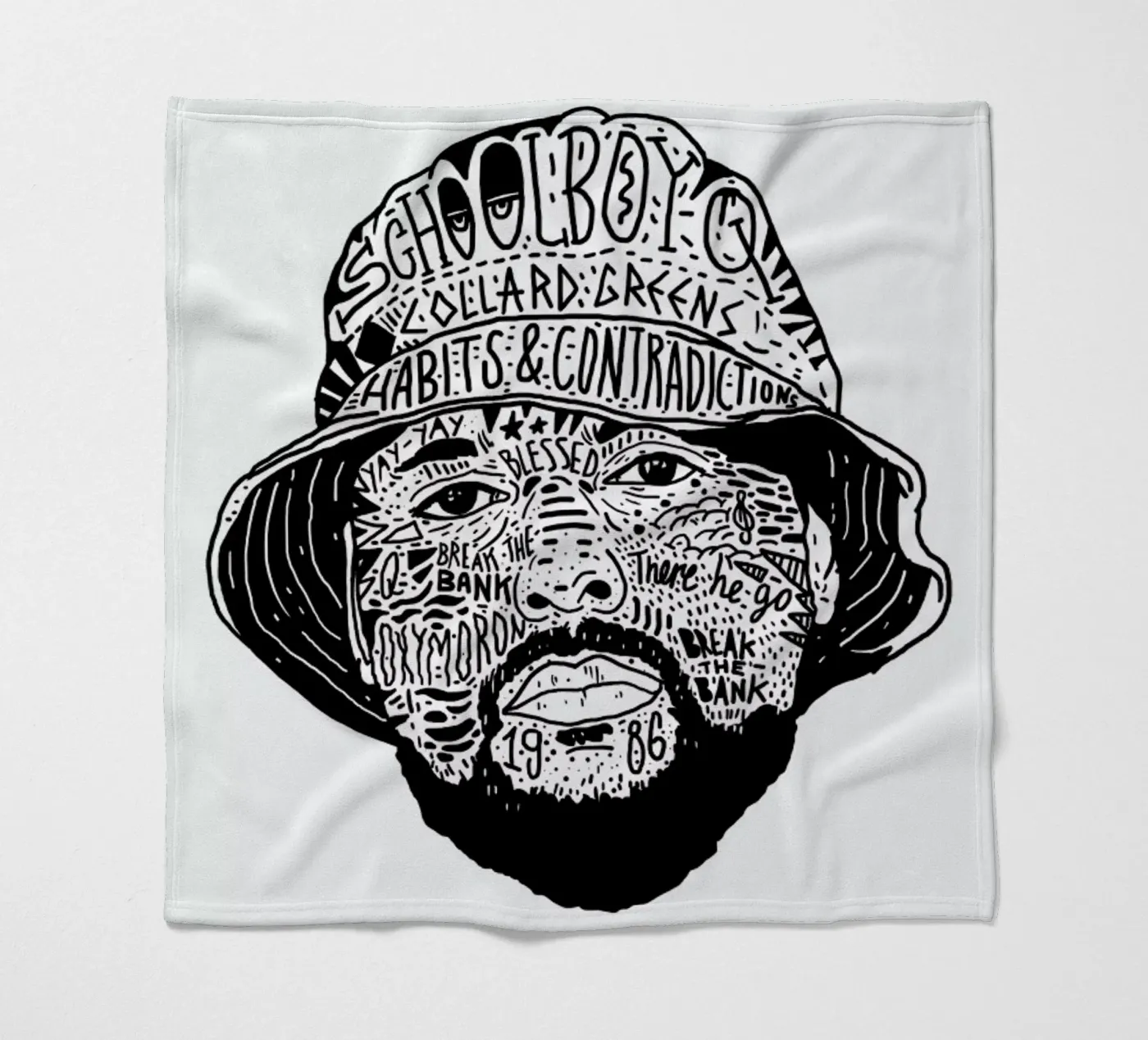 School Boy fleecedeken van Nick Cocozza