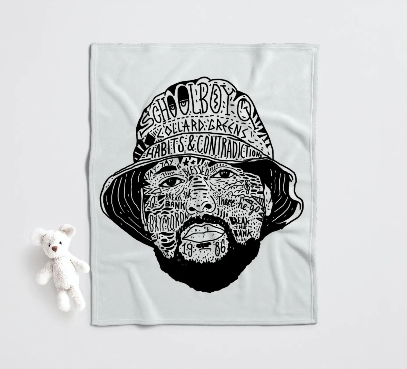 School Boy fleecedeken van Nick Cocozza