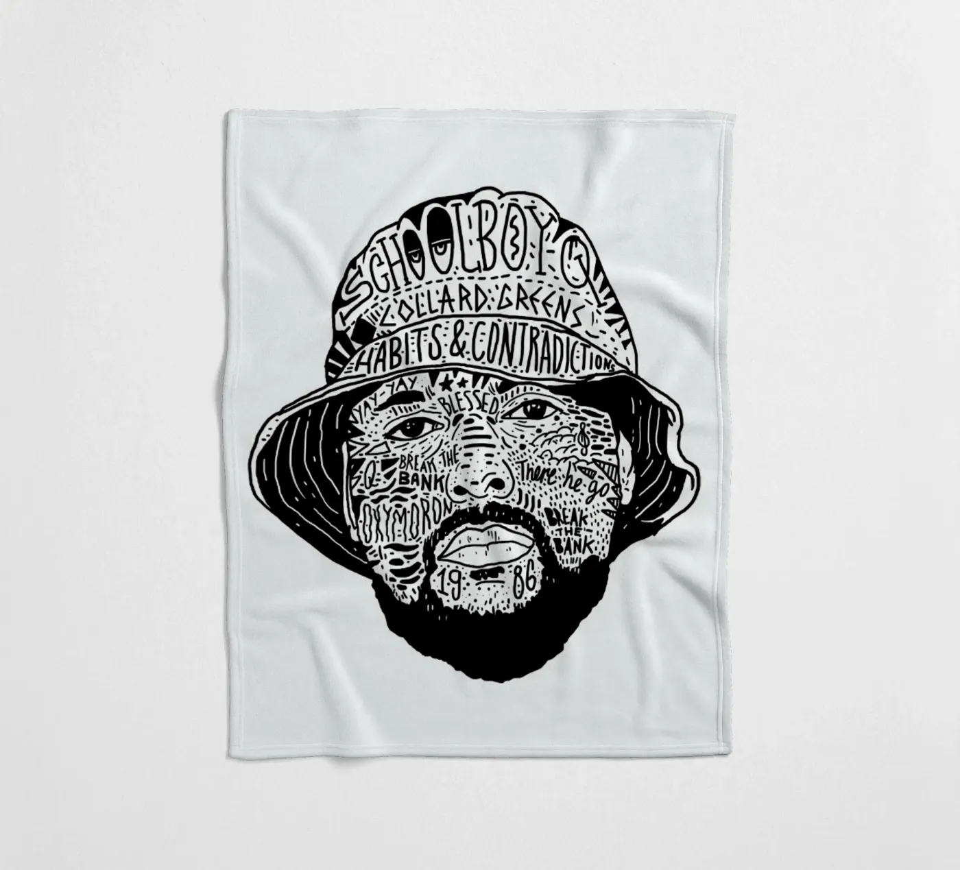 School Boy fleecedeken van Nick Cocozza