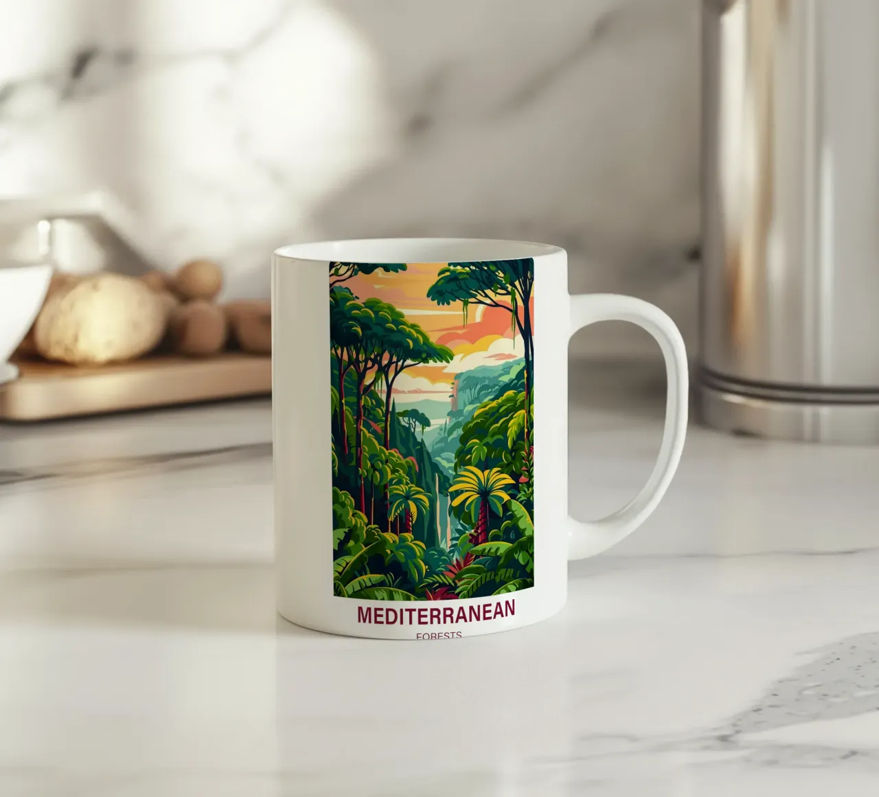 Foreste mediterranee tazza in ceramica da Wanderlust Vibes
