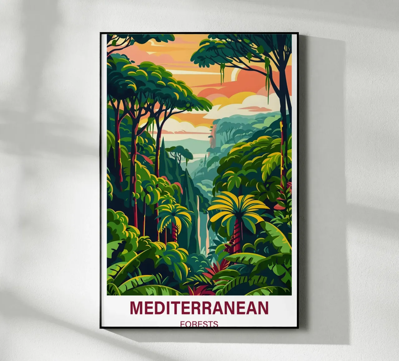 Foreste mediterranee plexiglass da Wanderlust Vibes