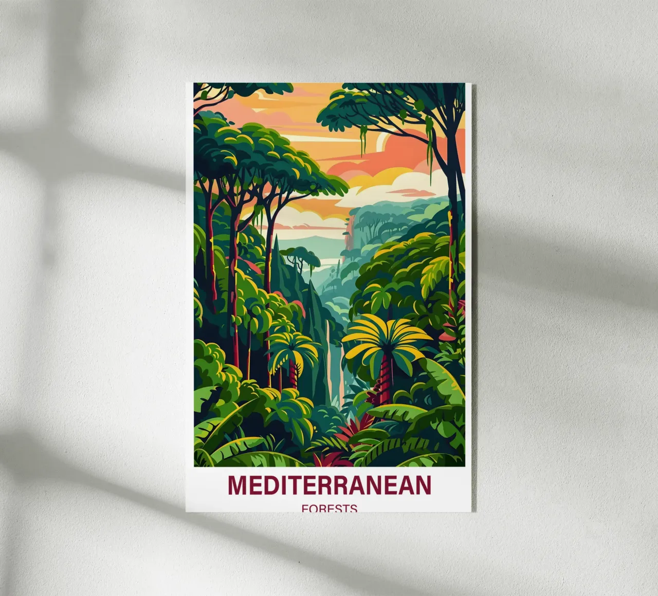 Foreste mediterranee plexiglass da Wanderlust Vibes