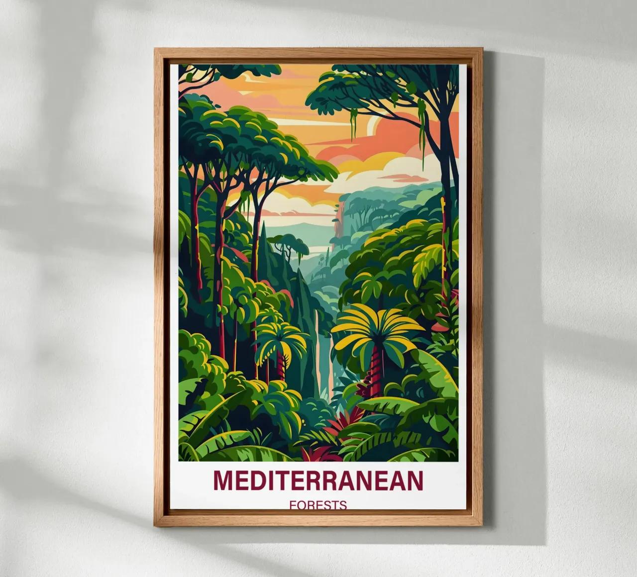 Foreste mediterranee alluminio dibond da Wanderlust Vibes