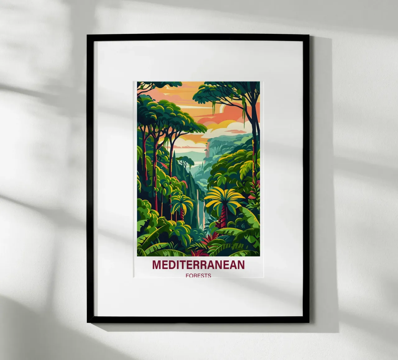 Foreste mediterranee poster da Wanderlust Vibes