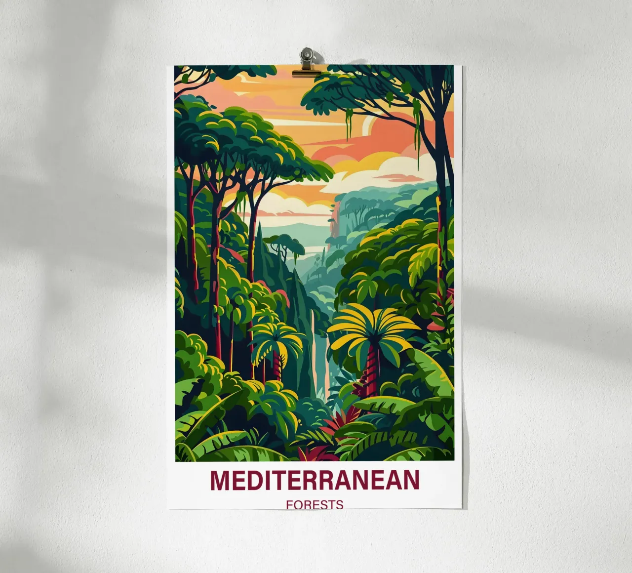 Foreste mediterranee poster da Wanderlust Vibes