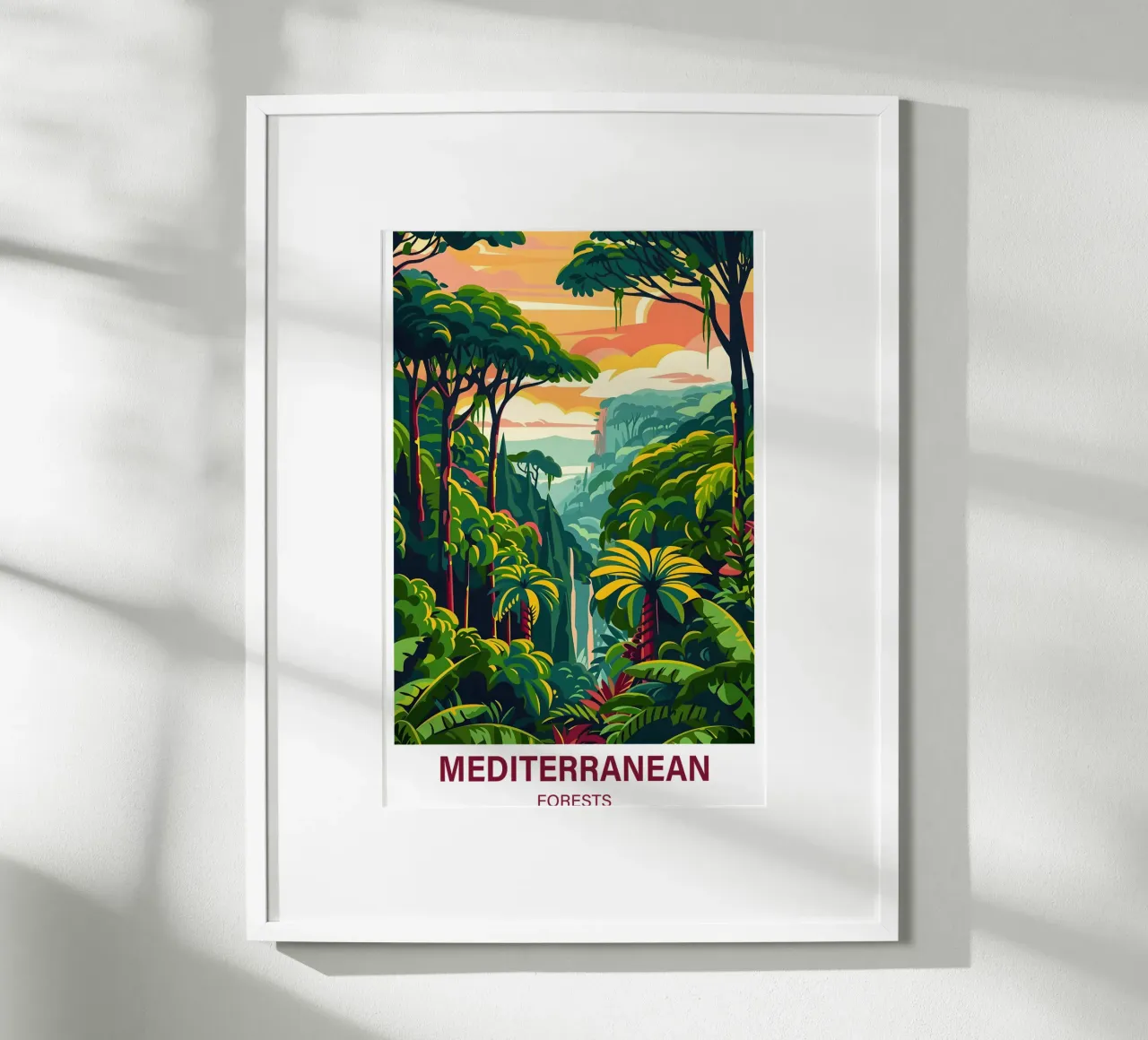 Foreste mediterranee poster da Wanderlust Vibes