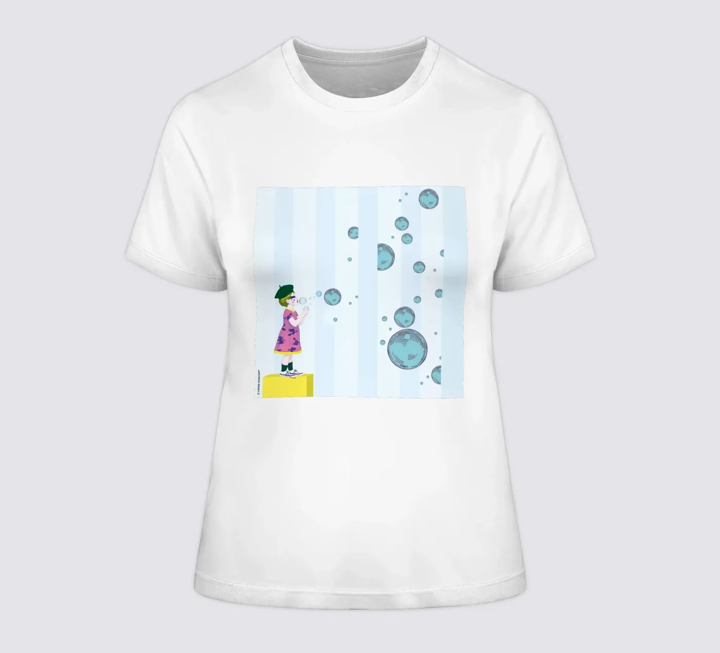Bubbles t-shirt da donna da LauraKerschot