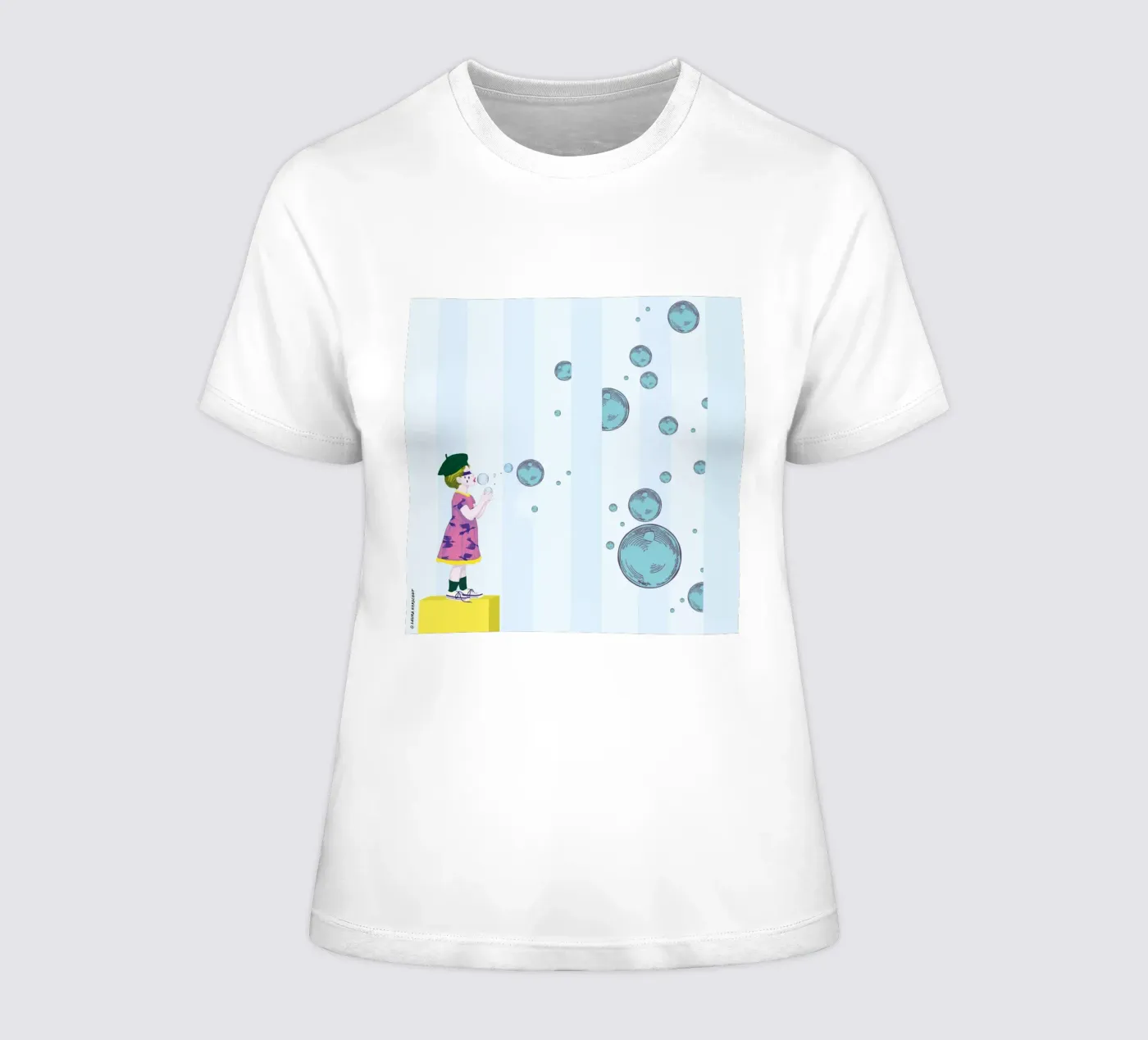 Bubbles t-shirt da donna da LauraKerschot