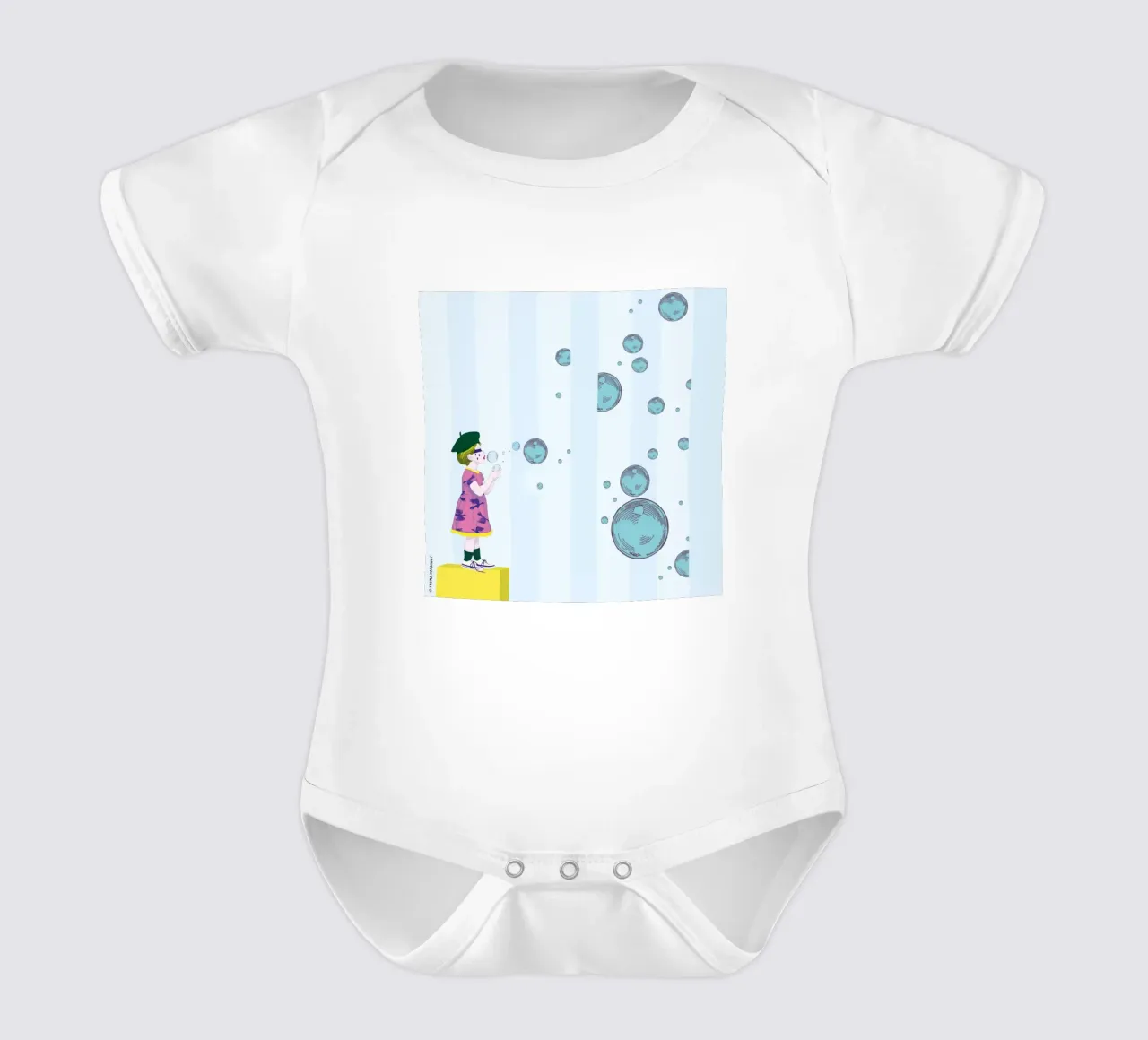 Bubbles body neonato maniche corte da LauraKerschot
