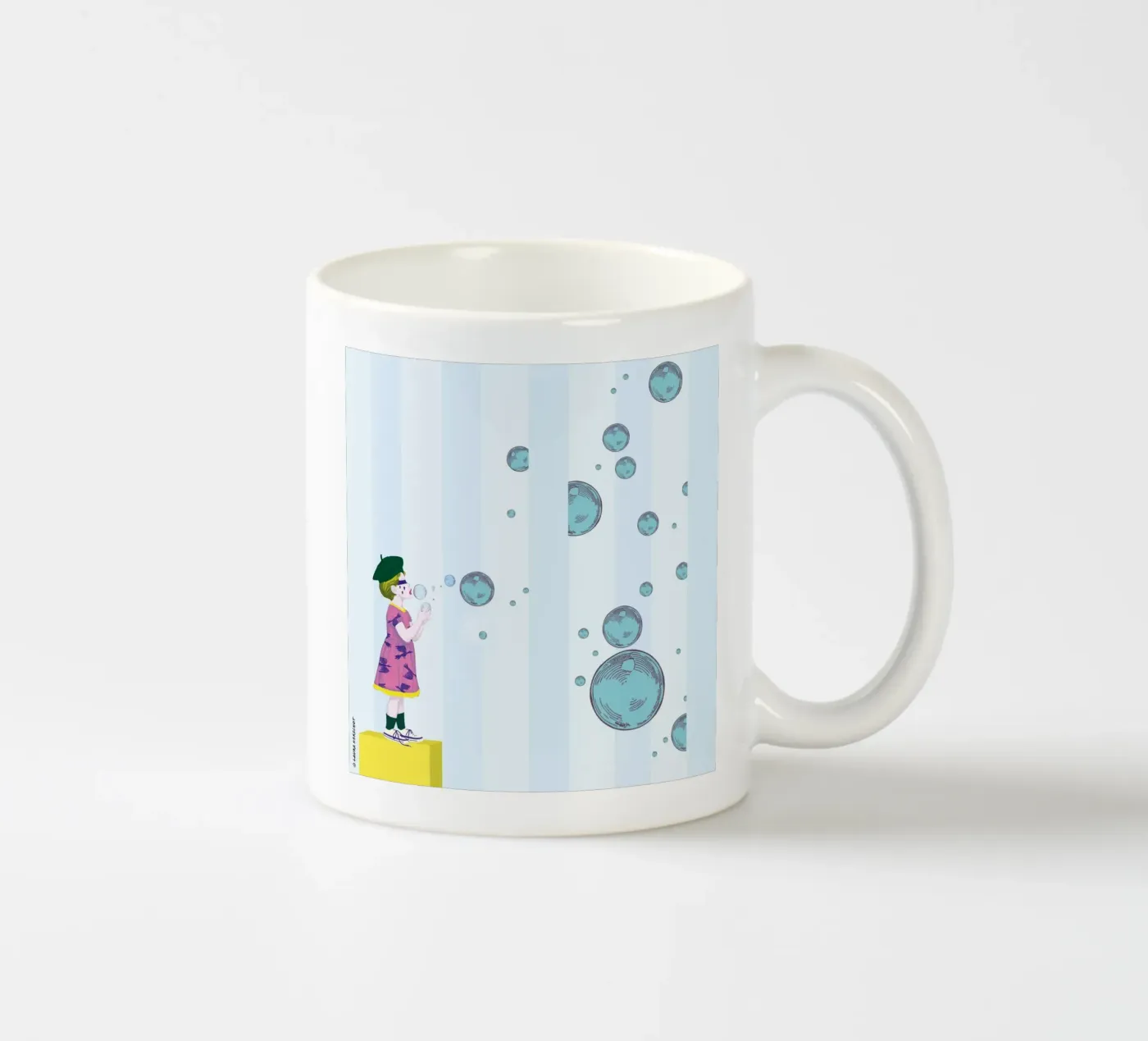 Bubbles ceramic mug by LauraKerschot