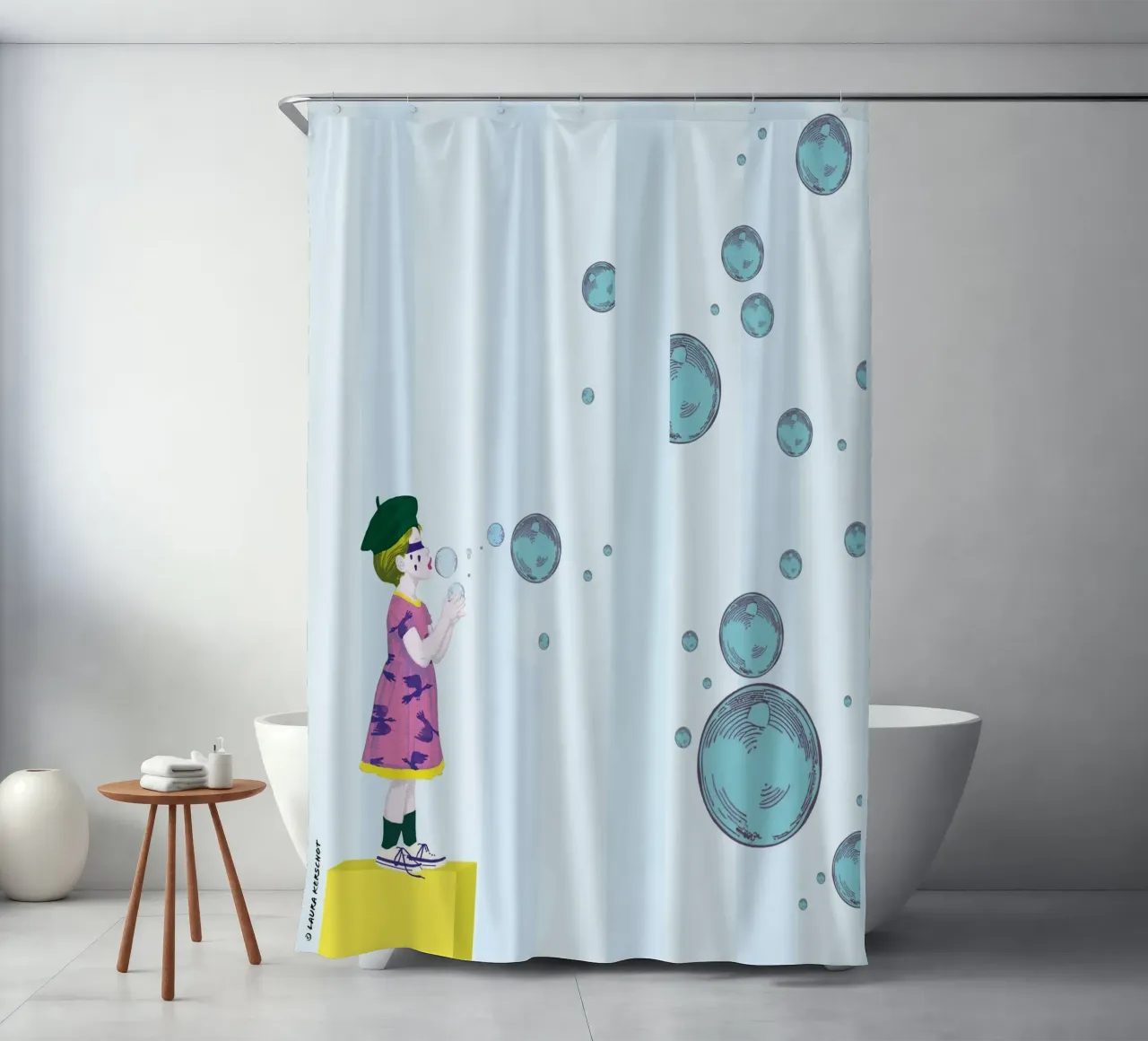 Bubbles Duschvorhang von LauraKerschot