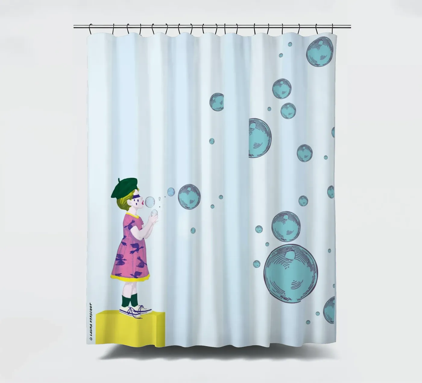 Bubbles douchegordijn van LauraKerschot