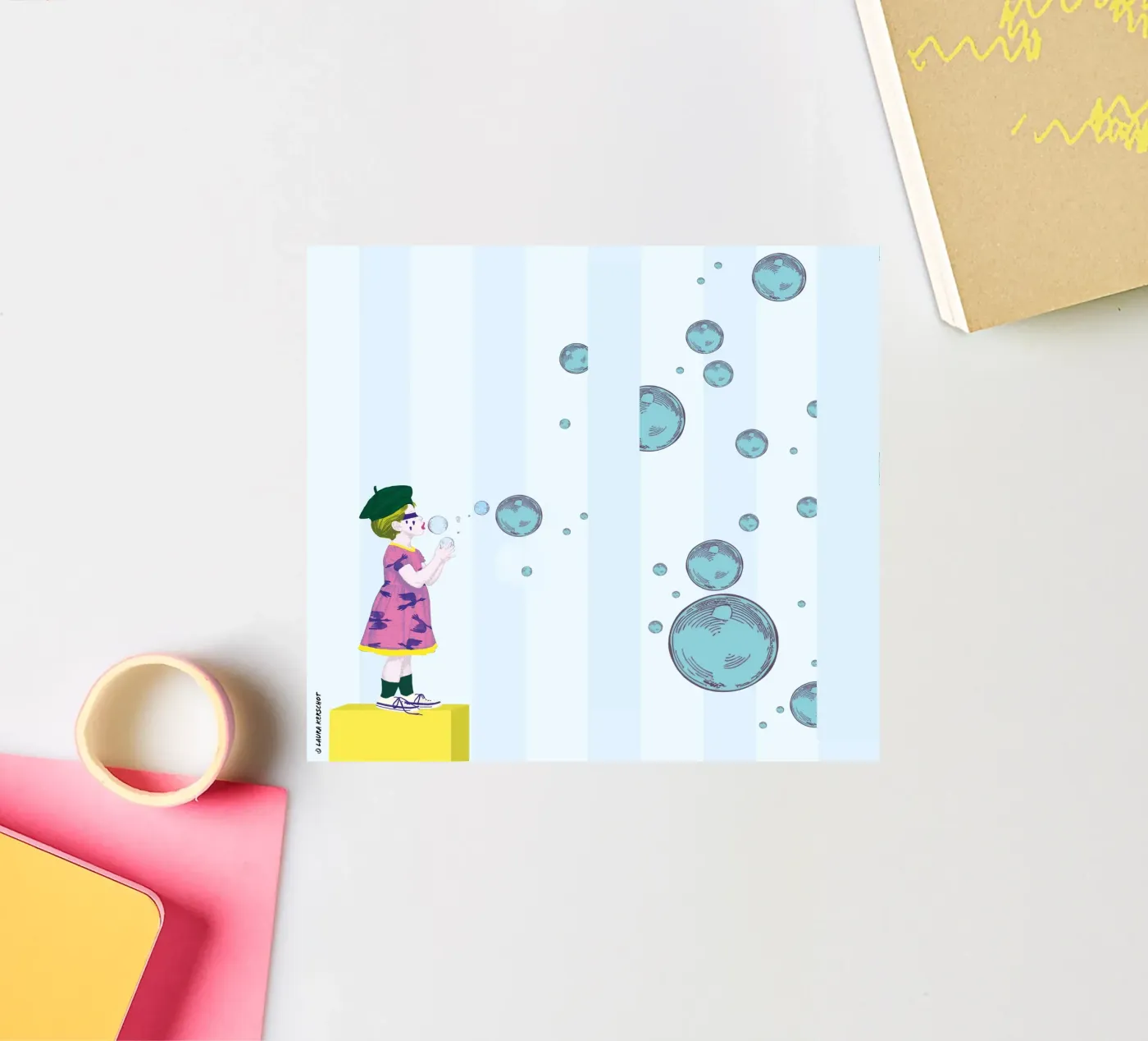 Bubbles sticker van LauraKerschot