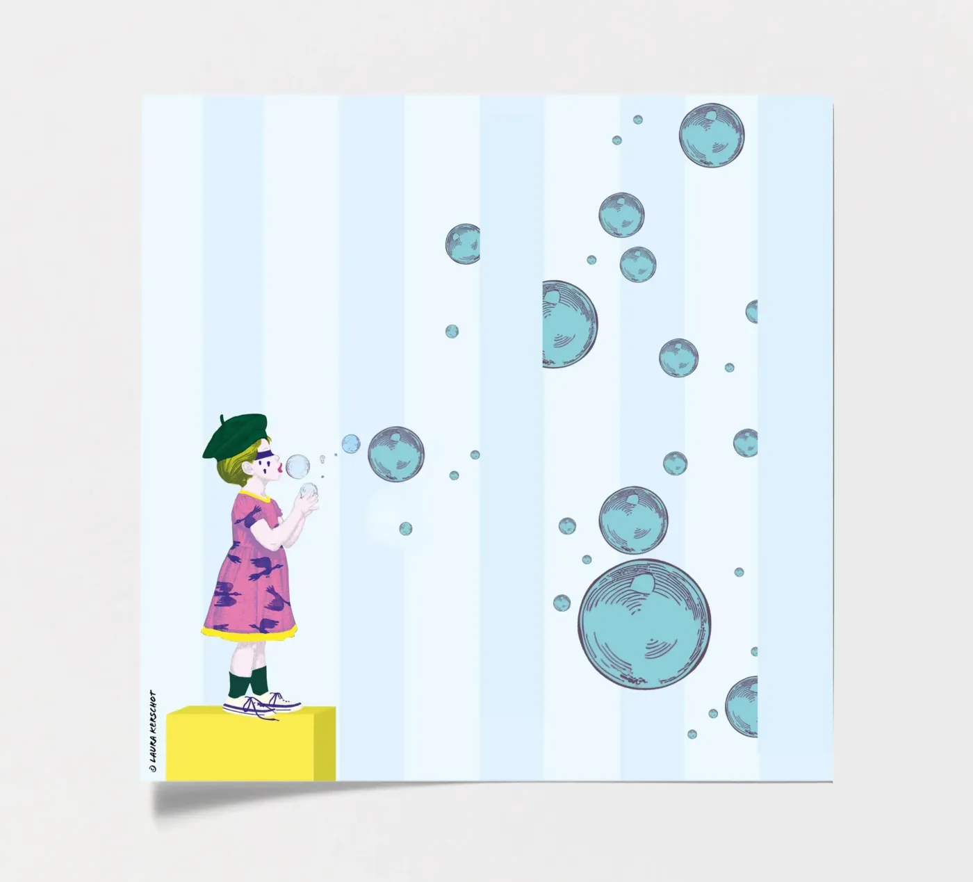 Bubbles stickervel van LauraKerschot
