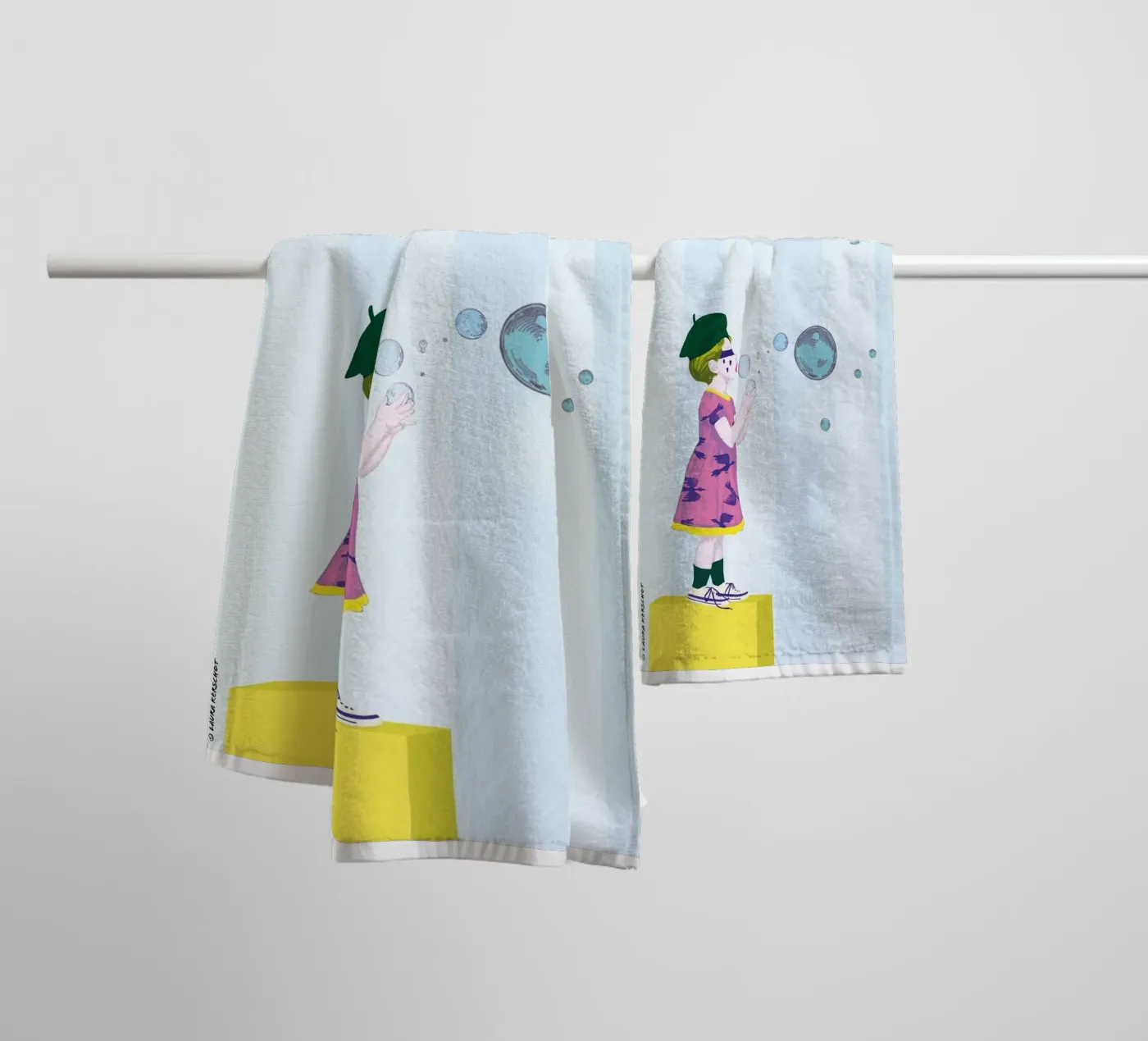 Bubbles serviette de bain de LauraKerschot