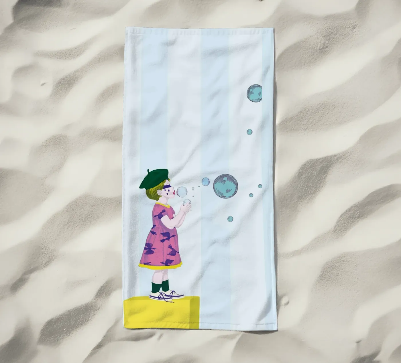 Bubbles strandhanddoek van LauraKerschot