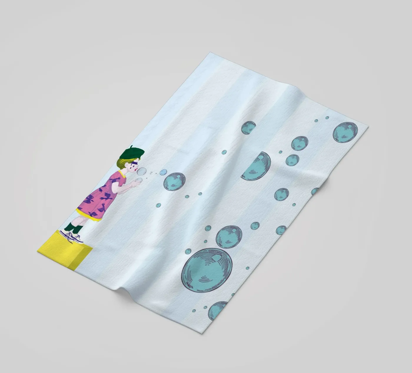 Bubbles strandhanddoek van LauraKerschot