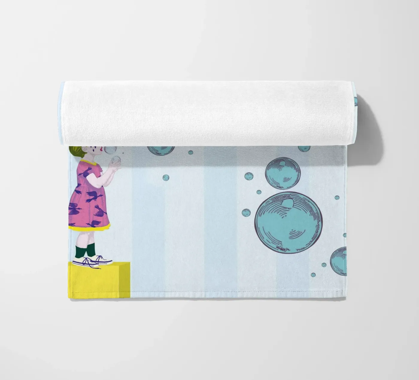 Bubbles strandhanddoek van LauraKerschot