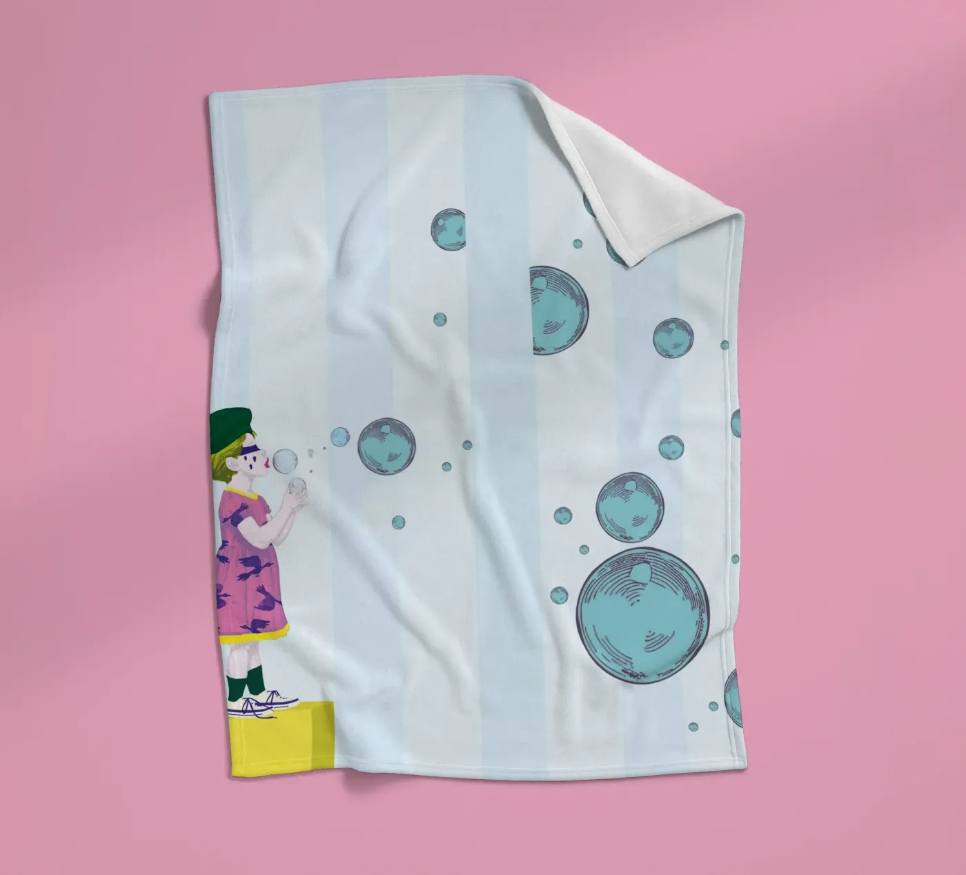 Bubbles plaid polaire de LauraKerschot