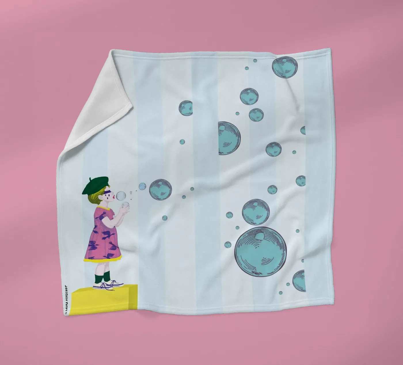 Bubbles plaid polaire de LauraKerschot