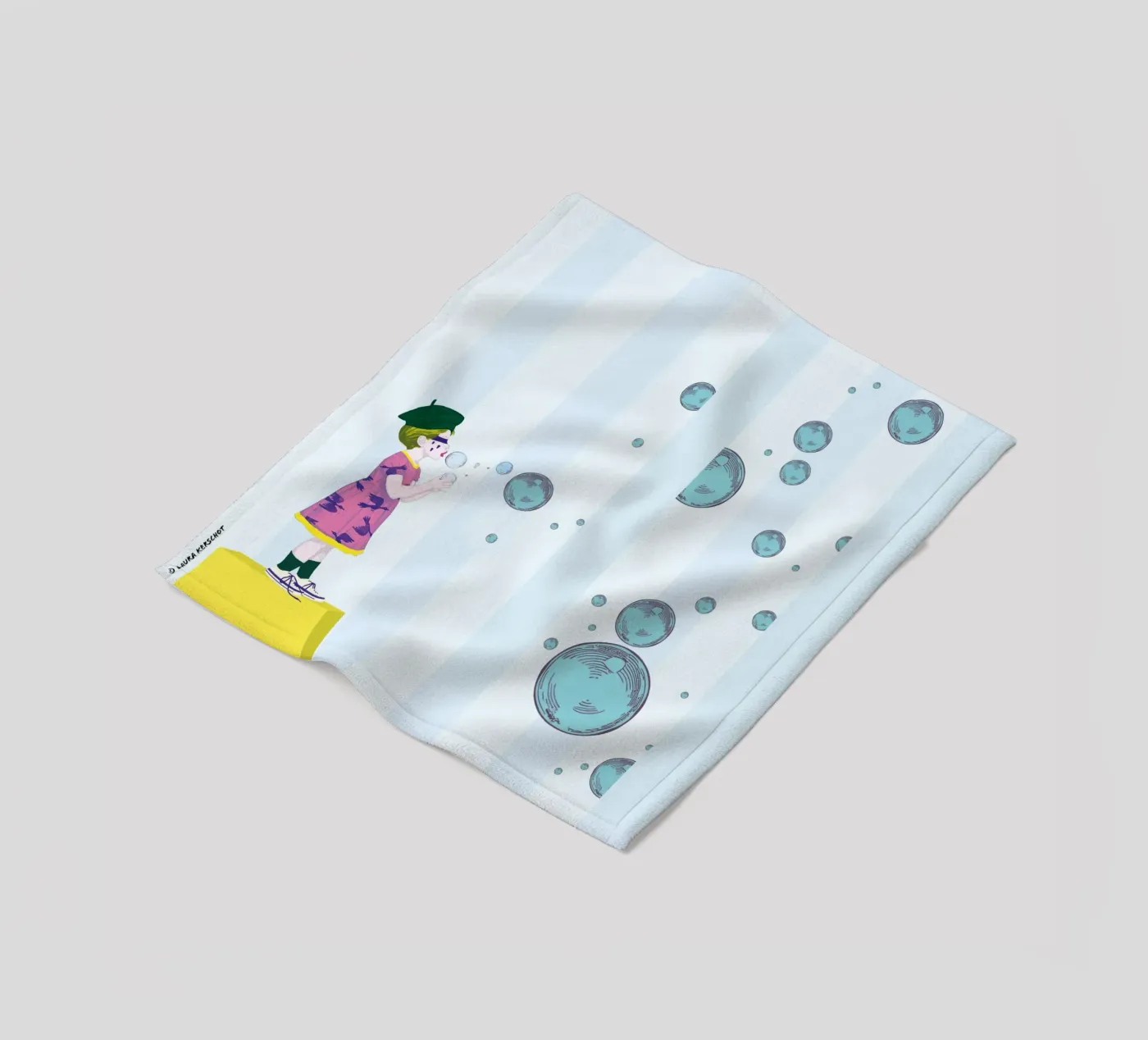 Bubbles plaid polaire de LauraKerschot