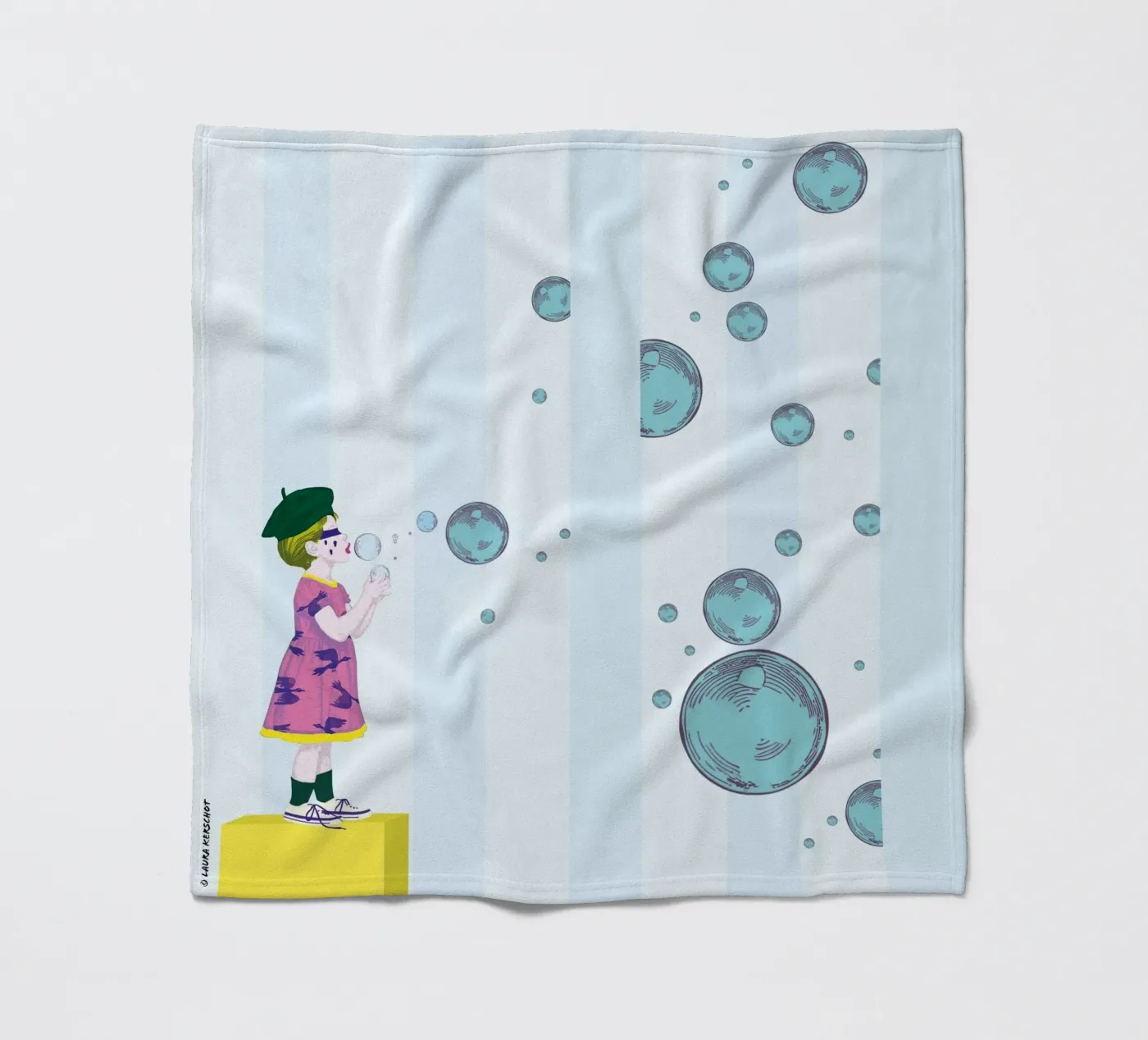 Bubbles plaid polaire de LauraKerschot
