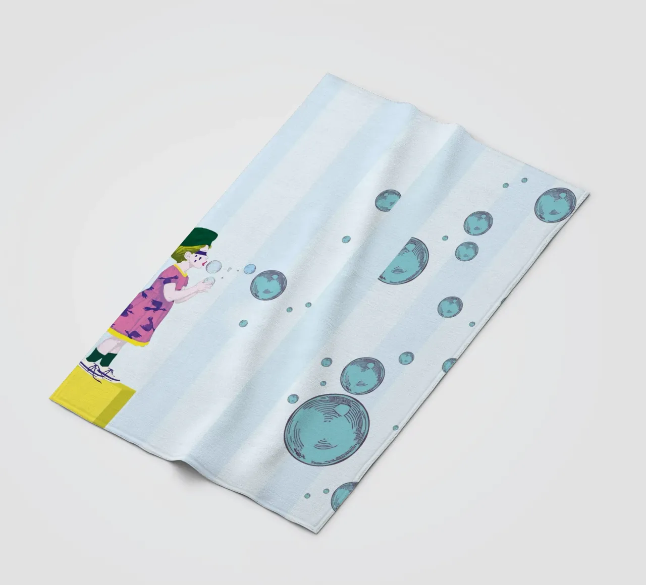 Bubbles Fleecedecke von LauraKerschot