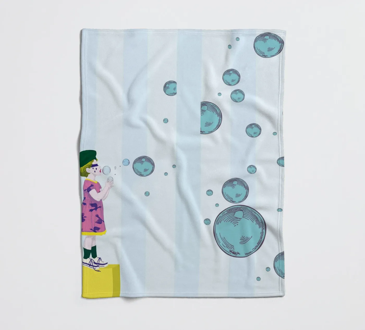 Bubbles plaid polaire de LauraKerschot