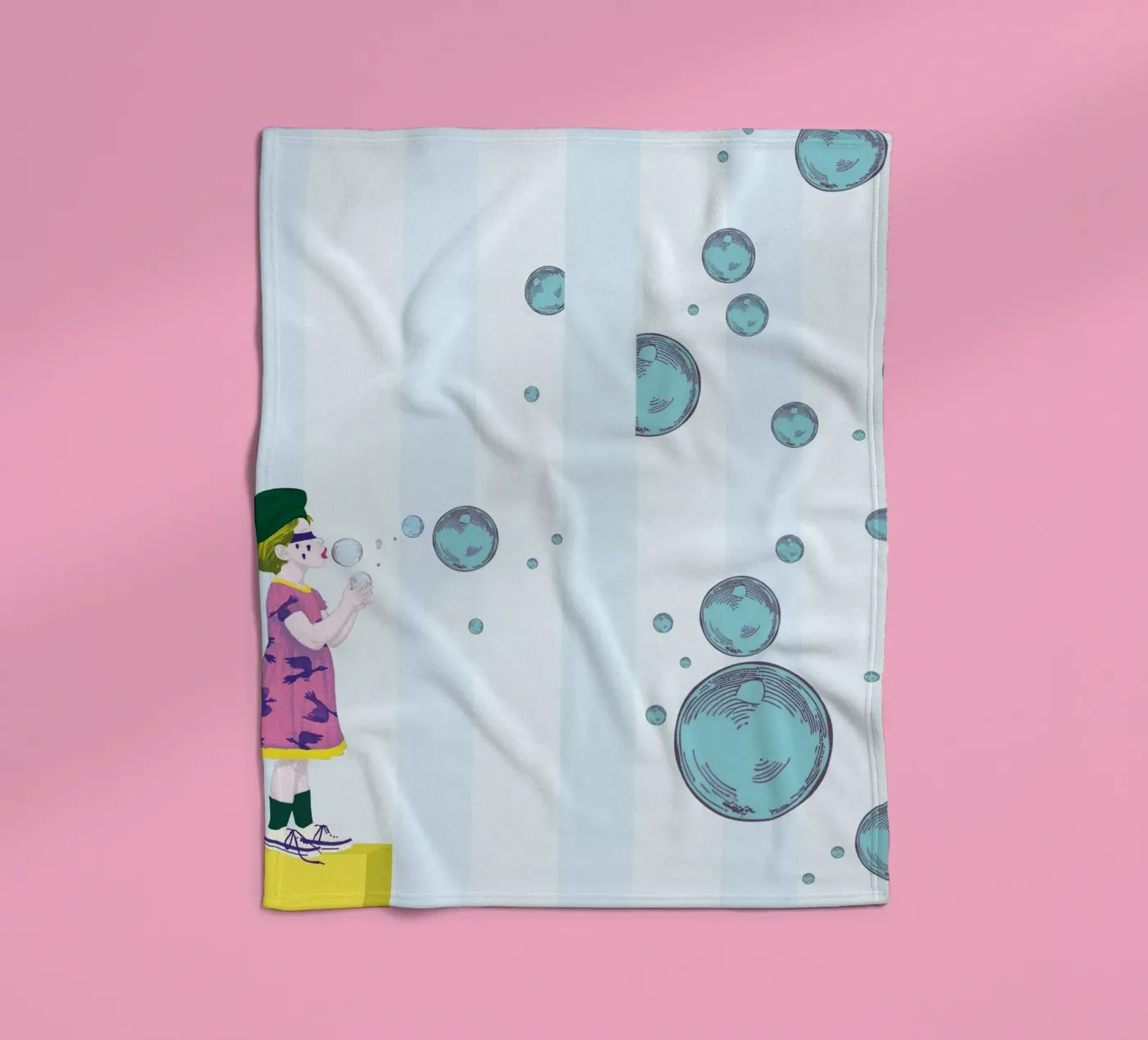 Bubbles plaid polaire de LauraKerschot