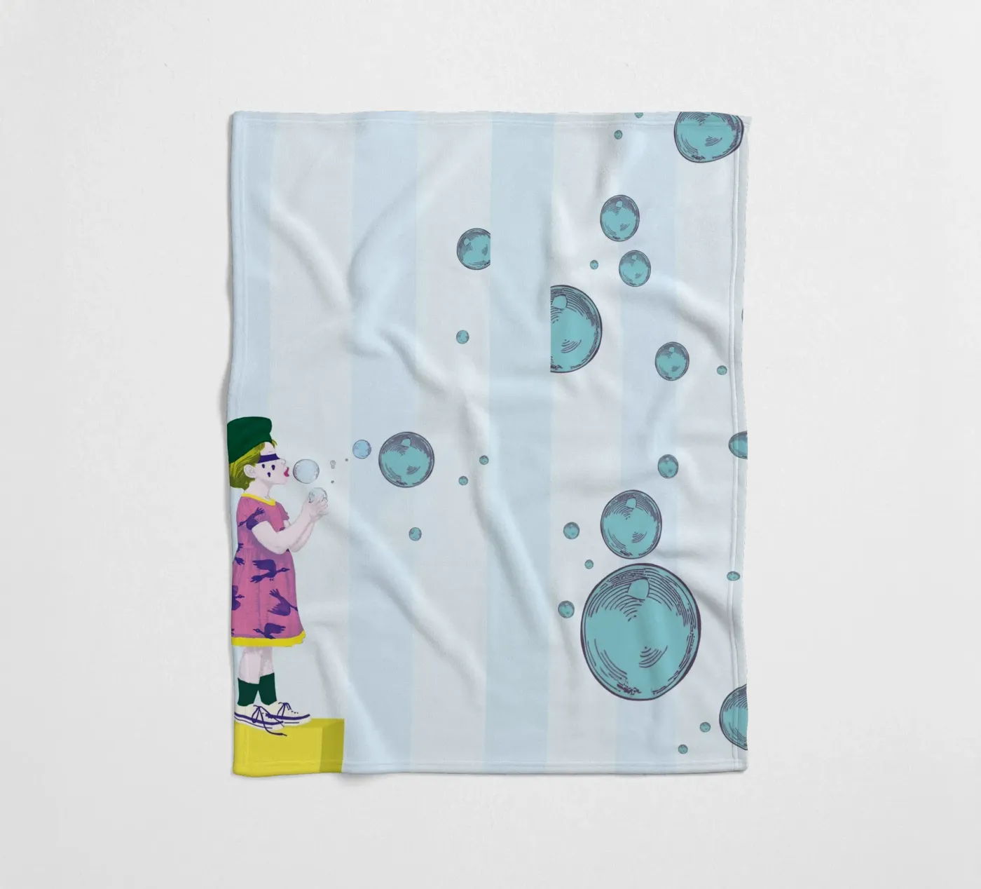 Bubbles plaid polaire de LauraKerschot