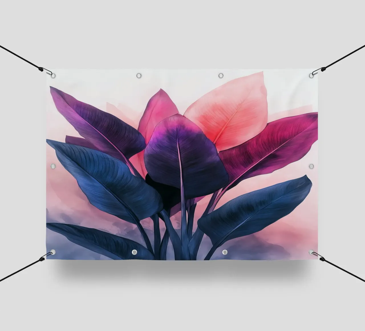 Pastel banana leaves telo in pvc da Justyna Jaszke JBJart